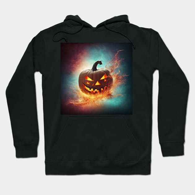 Dazzling pumpkin Hoodie by Virshan